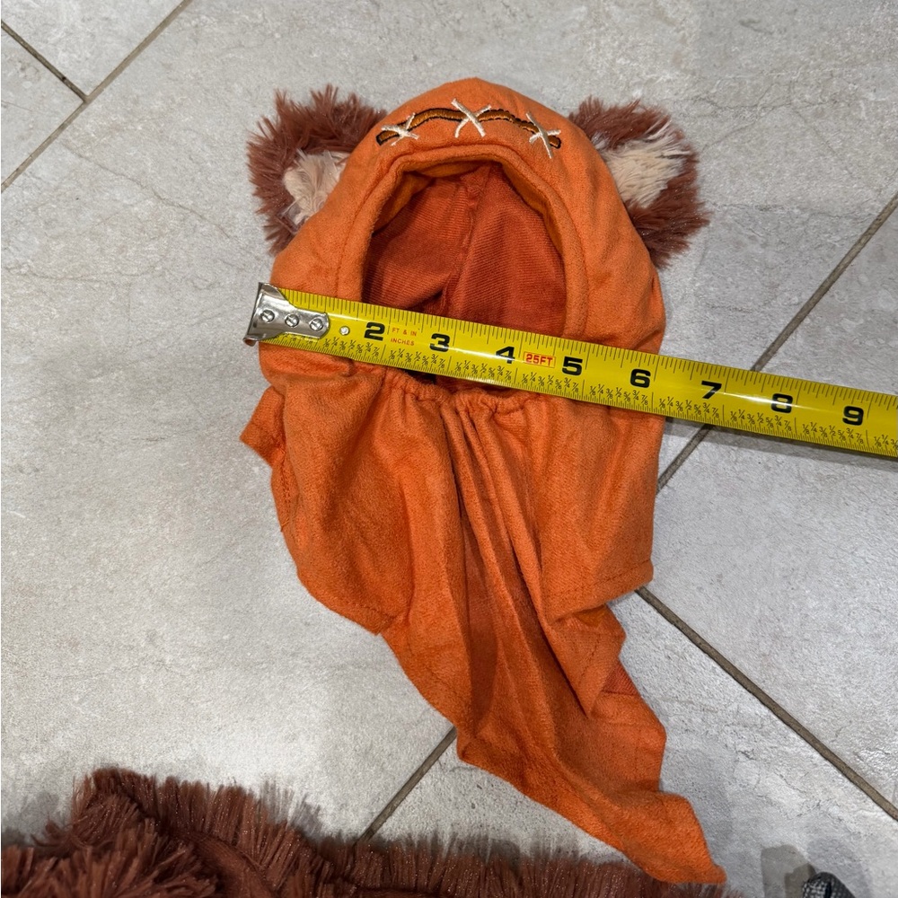 Star Wars Ewok Dog Costume with Orange Hat - Picture 3 of 7